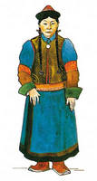 Традиционный женский костюм селенгинских бурят