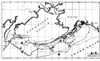 Маршрут плавания кораблей Второй Камчатской экспедиции  В. Беринга и А. Чирикова в 1741 году