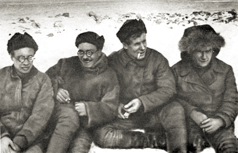 Участники экспедиции 1930–1932 гг. Н.Н. Урванцев, Г.А. Ушаков, С.П. Журавлев, В.В. Ходов