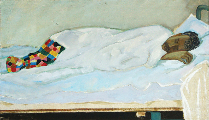 «Не спи, не спи, художник». 1980-е. Холст, масло. 53 х 80. Собственность художника Н.И. Холодка