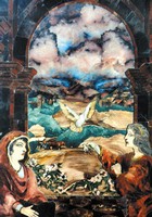 «Благовещение» (флорентийская мозаика, полудрагоценные камни). Анатолий Голобоков