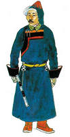 Традиционный зимний мужской  костюм западных  бурят