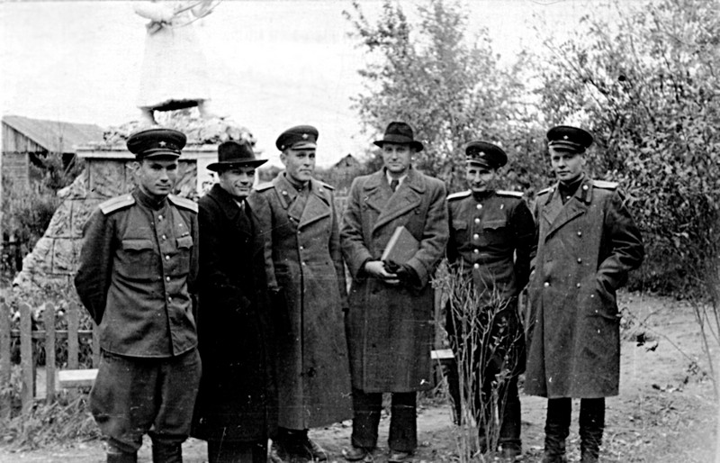 Встреча с читателями на пограничной заставе им. Житкова, октябрь, 1950