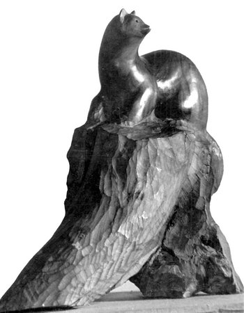 Скульптура «Соболь» работы И.А. Горбунова. 1960-е