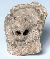 Голова льва. Прилеп на саркофаг. Боспор.  I– II века. Гипс