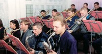 Биг-бенд кафедры музыкальной эстрады и джаза под руководством профессора  Г.А. Печорина. 1990-е