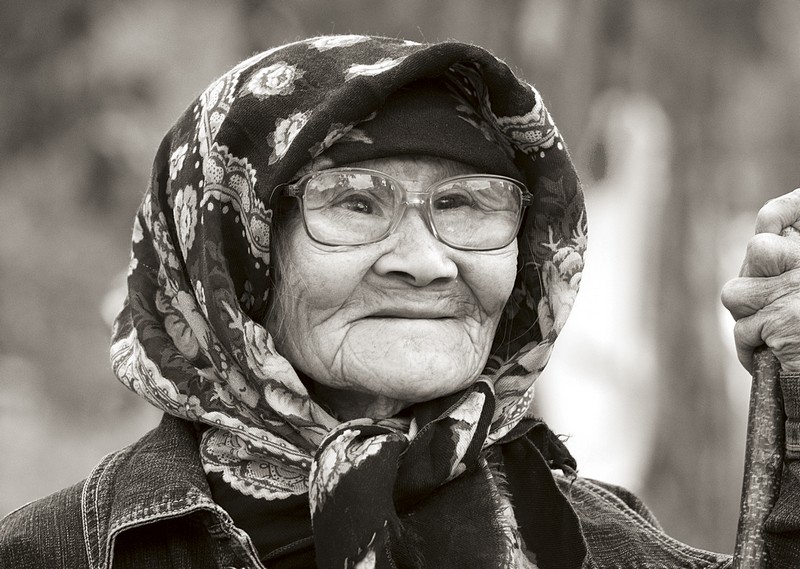 Портрет старой эвенки.  Фото Ирины Игумновой