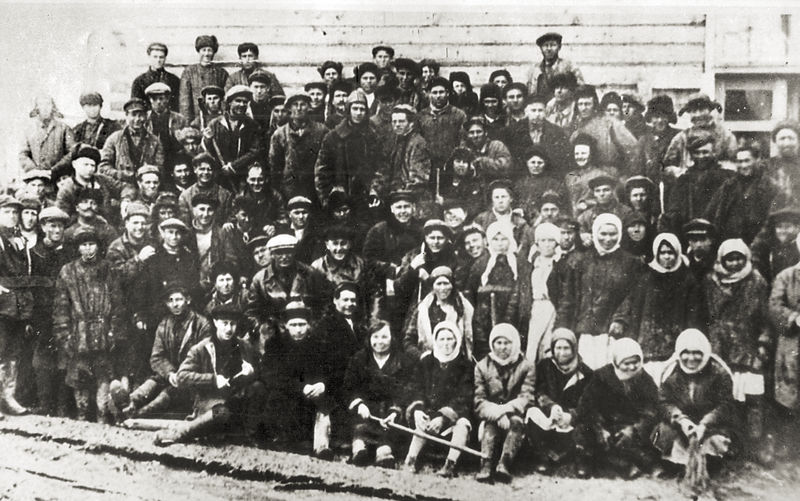 Строители города Комсомольска-на-Амуре. 1933