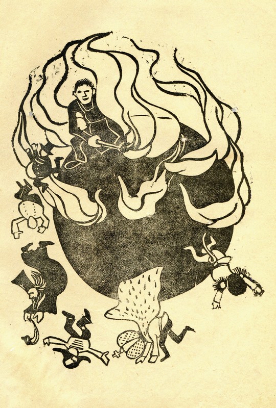 «Мировой пожар» из «Сборника каррикатур Ника». 1920 
