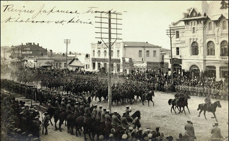 Хабаровск. Вступление в город японских интервентов. 1918